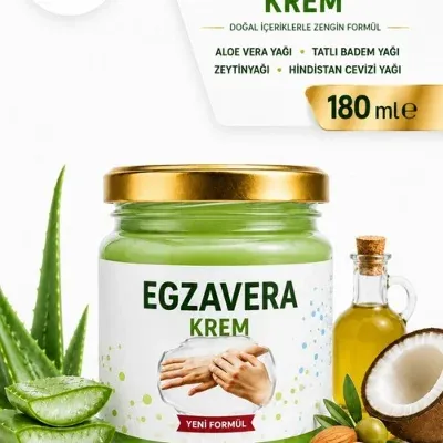 ÇareBurada EGZAVERA 180 G | Aloevera, Lavanta, Hindistan Cevizi Yağlı Krem