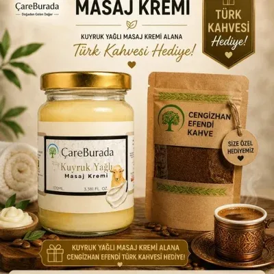ÇareBurada Kuyruk Yağlı Krem 100 ml + Türk Kahvesi Hediye
