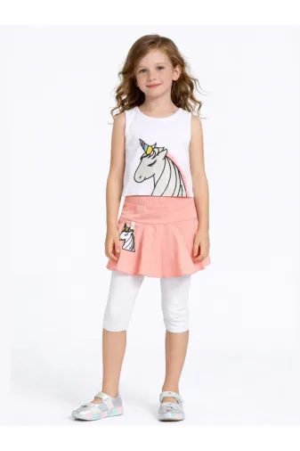 Casabony CS-24Y-013 Unicorn Tayt+ T-Shirt Kız Çocuk Takım