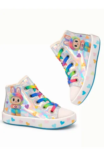 Casabony CS-26Y-031 Hologram Gri Cute Kız Çocuk Sneakers