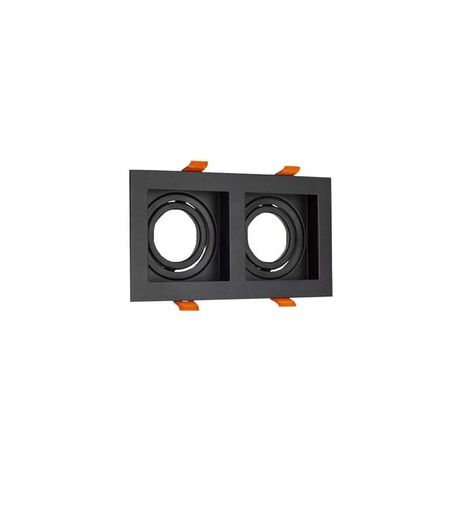 Cata Ct-5019 Pars 2'li Siyah Kasa 2X7W Boş Kasa Spot