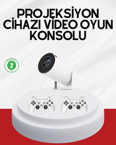 ÇAVDAR 116761051 3D Oyun Destekli Kablosuz Ev Sinema Projeksiyon Cihazı