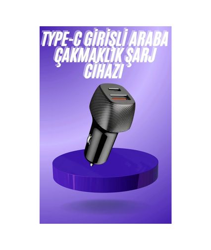 ÇAVDAR TRİTHLTUCZZZPG38ŞARJCİHAZIIIIIII6-BLNCCC 38W Usb Type-C Girişli Oto Çakmaklık Araç İçi Hızlı Şarj Çakmaklık Şarj Aleti