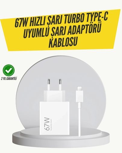 ÇAVDAR TRİTHLTXUCZ67WŞARJ-BLNCCC 67W Turbo Hızlı Şarj Adaptörü Ve Type-C Kablo Güvenli Şarj Teknolojisi