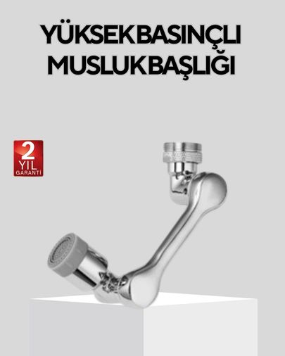ÇAVDAR TRİTHLTXUCZZZMUSLUKAPARATIIIIII-2-BLNCCC Döner Musluk Başlığı Çok Açılı Robotik Kol Su Tasarruflu