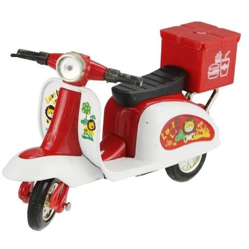 Çek Bırak Metal Vespa Motor Cm - FY361A-D - Kırmızı - 1 ADET