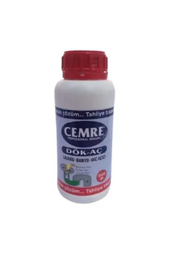 CEMRE 0042 Lavobo Açıcı Dök-Aç Banyo-Wc-Harç Beton Eritici 1000 Gr