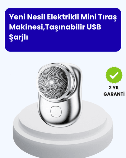 Cep Tipi Elektrikli Tıraş Makinesi – Güçlü, Sessiz, Su Geçirmez ve Ultra Taşınabilir