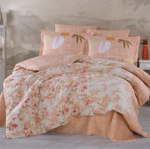 Çift Kişilik Poplin Nev Lily Somon