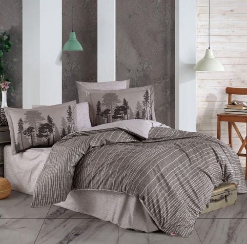 Çift Kişilik Poplin Nev Tully Kahve