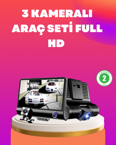 Çift Ve Üçlü Lens Seçeneği İle Tüm Açılardan Kayıt Yapan Araç Kamerası