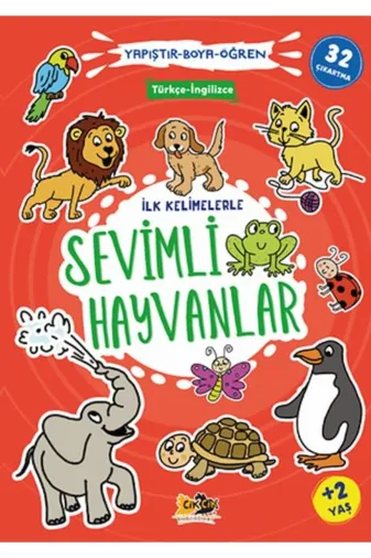 Cik Cik Yayınları CCSH İlk Kelimelerle Sevimli Hayvanlar Yapıştırboyaöğren