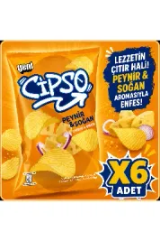 Cipso Peynir ve Soğan Aromalı Patates Cipsi