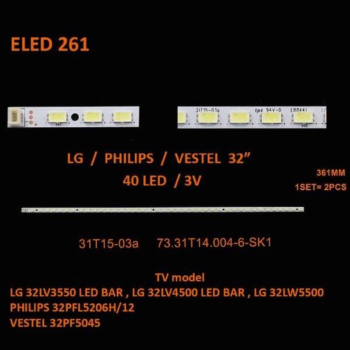 Class TKM-261 LG 32" Tv Led Bar Takımı
