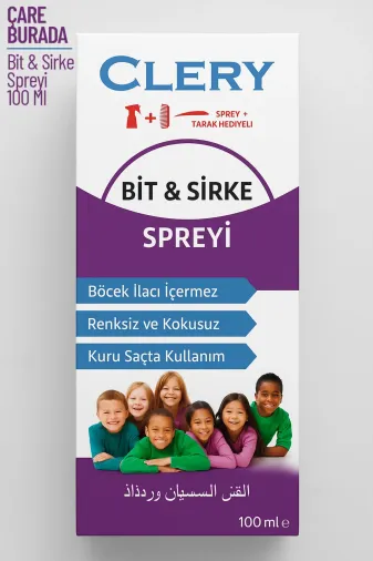 clemybitspreyi Çare Burada - Bit & Sirke Spreyi 100 Ml (Tarak Hediyeli)