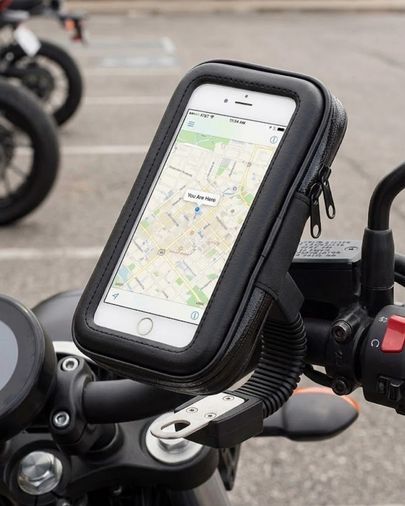 CN TRİTHLTUCZZZT52MOTORTUTUCU-1-BLNCCC Su Geçirmez Motosiklet Scooter Telefon Standı Dokunmatik Ekranlı Bisiklet Tutucu Çok Renkli