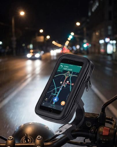 CN TRİTHLTUCZZZT52MOTORTUTUCU-4-BLNCCC Bisiklet Scooter Motosiklet İçin Su Geçirmez Telefon Standı 360 Derece Döner Çok Renkli