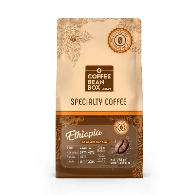 CoffeeBeanBox Ethiopia Single Origin Espresso Çekirdek Kahve 250 gr (Espresso İçin Öğütülmüş)