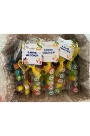 Çok Renkli Karışık Desenli Parmak Şeker 24 Adet