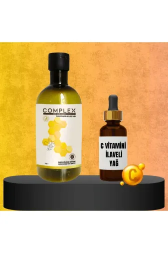 COMPLEX çareprosam Propolis Özlü Saç Şampuanı + C Vitamin İlaveli Yağ