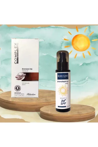 COMPLEX P3778S5852 Bronzlaştırcı Yağ + Spf 24 Bronzlaştırıcı