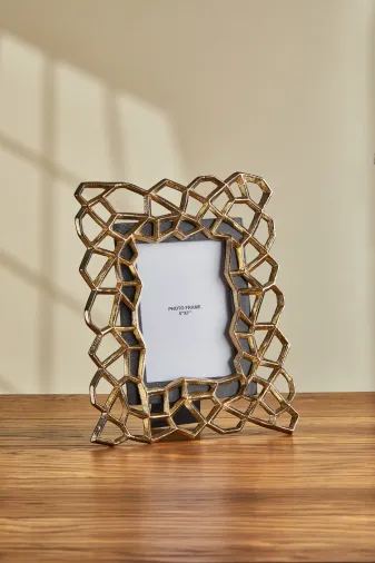 Cornella CR-1683 Pillar Antik Gold Siyah Metal Çerçeve Küçük