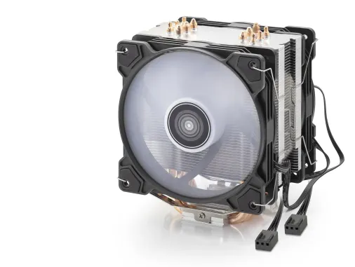 Cpu İşlemci Kule Tipi Soğutucu Çift Fanlı 6 Bakır Borulu - Siyah ND2601