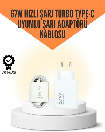 Ctstones 120386506 Mey İthalat 67W Hızlı Şarj Cihazı Yüksek Isı Dayanımlı Type-C Set