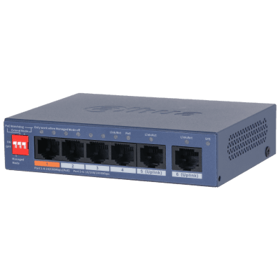 Dahua CS4006 6 Port Yönetilebilir PoE Switch
