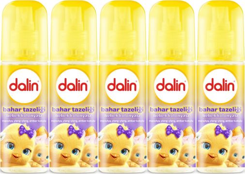 Dalin Bebek Kolonyası 150ML Bahar Tazeliği (Manolya-Ylang,Ylang-Amber Kokulu) (5 Li Set)