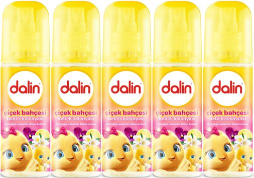 Dalin Bebek Kolonyası 150ML Çiçek Bahçesi (Menekşe-Yasemin-Limon Kokulu) (5 Li Set)