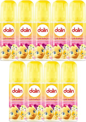 Dalin Bebek Kolonyası 150ML Çiçek Bahçesi (Menekşe-Yasemin-Limon Kokulu) (9 Lu Set)