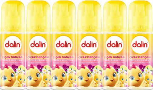 Dalin Bebek Kolonyası 150ML Çiçek Bahçesi (Menekşe-Yasemin-Limon Kokulu) (6 Lı Set)