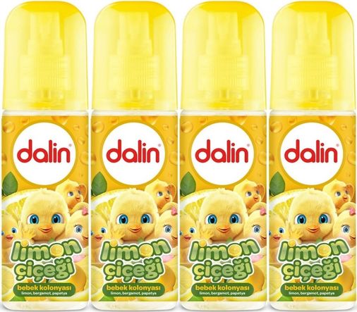 Dalin Bebek Kolonyası 150ML Limon Çiçeği (Limon-Bergomat-Papatya) (4 Lü Set)