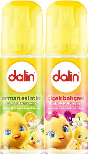 Dalin Bebek Kolonyası 150ML (Orman Esintisi-Çiçek Bahçesi) Karma 2 Li Set