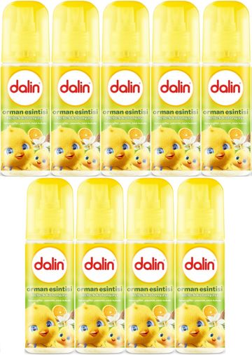Dalin Bebek Kolonyası 150ML Orman Esintisi (Turunçgiller-Yasemin-Misk Kokulu) (9 Lu Set)