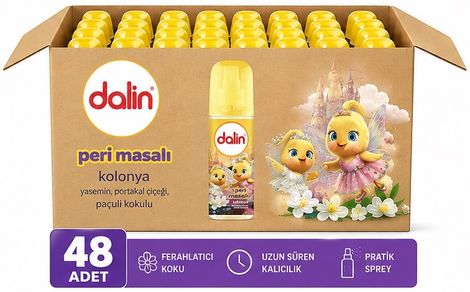 Dalin Bebek Kolonyası 150ML Peri Masalı (Yasemin-Portakal Çiceği-Paçuli Kokulu) (48 Li Set)