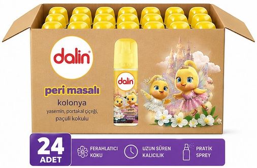 Dalin Bebek Kolonyası 150ML Peri Masalı (Yasemin-Portakal Çiceği-Paçuli Kokulu) (24 Lü Set)