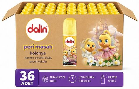 Dalin Bebek Kolonyası 150ML Peri Masalı (Yasemin-Portakal Çiceği-Paçuli Kokulu) (36 Lı Set)