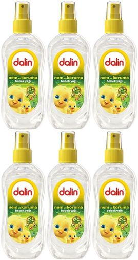 Dalin Bebek Yağı 200ML Sprey Nem ve Koruma (6 Lı Set)