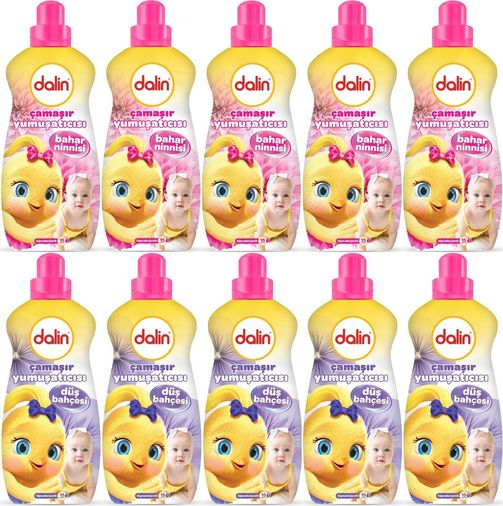 Dalin Çamaşır Yumuşatıcı 1500ML Bahar Ninnisi + 1500ML Düş Bahçesi (Karma 10 Lu Set)