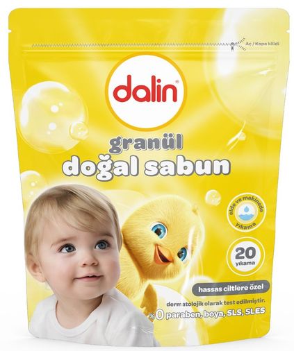 Dalin Granül Sabun Tozu 1000GR Klasik (Doğal Sabun) (20 Yıkama)