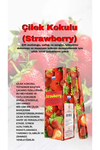 Darshan carecilek Çilek Kokulu Tutku Tütsü 20 Çubuk