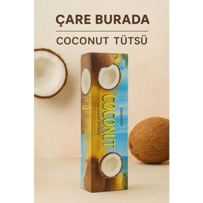 Darshan Incense - Coconut Çubuk Tütsü (20'li)