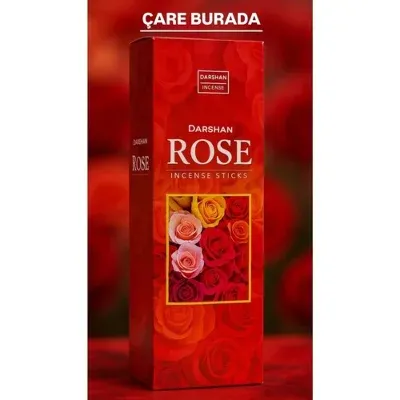 Darshan Incense - Rose 20'li Çubuk Tütsü