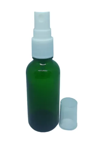 D&B YOL 71YOL50710272 Boş Parfüm Ve Kolonya Şişesi 50 Ml 5 Adet Boş Yeşil Şişe Beyaz Sprey