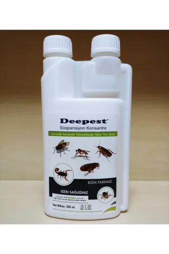 Deepest 8680817002118 Süspansiyon Konsantre Genel Haşere Ilacı Kene Bit Pire Akrep Akar 500 Ml Skt.2026