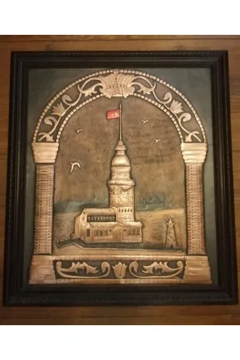dekorasyonsepetim 023696333 Bakır Rolyef Tablo