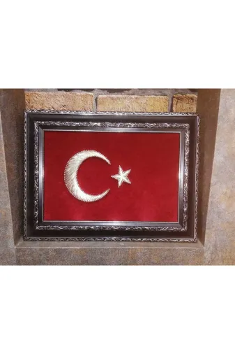 dekorasyonsepetim 2345fbbo Filografi Türk Bayrağı (28X38 Cm-39X55 Cm-49X68 Cm)