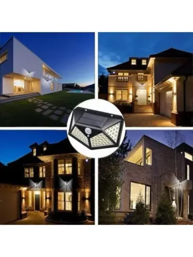 Dekoratif Güneş Enerjili Led 100 Led Bahçe Teras